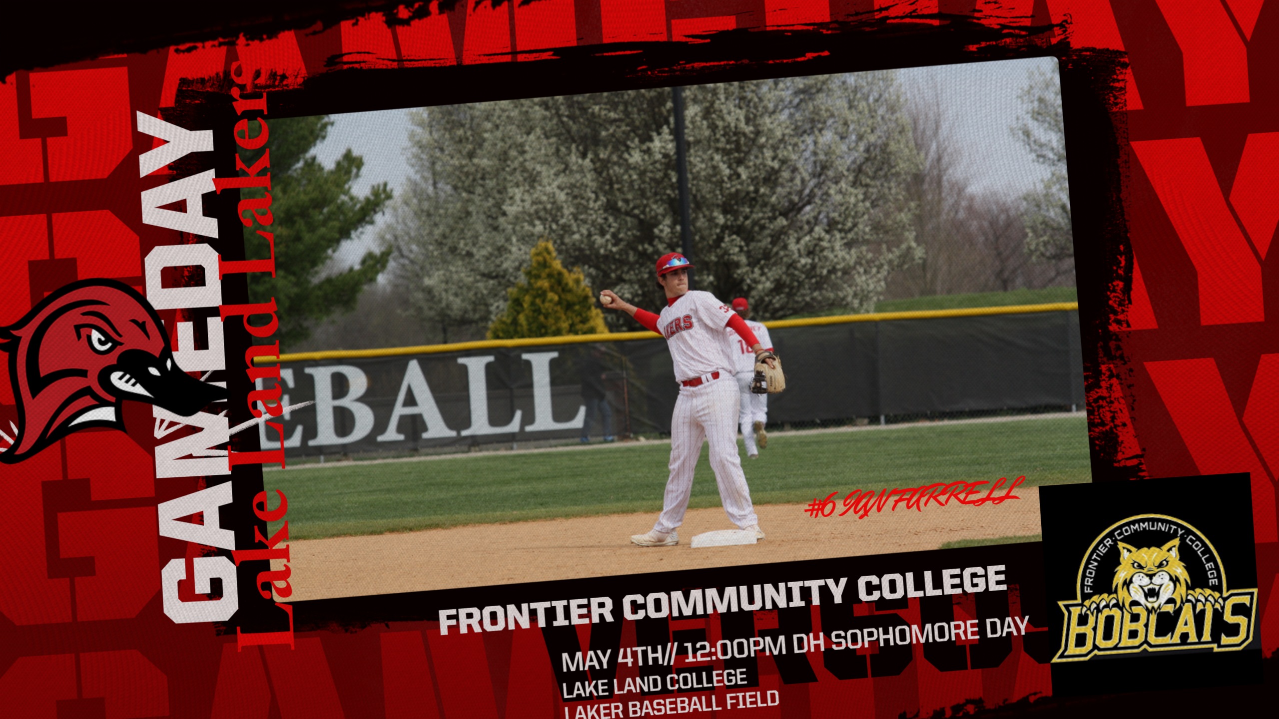 Lakers honor Sophomores tomorrow in DH vs Frontier CC to Finish out conference play.