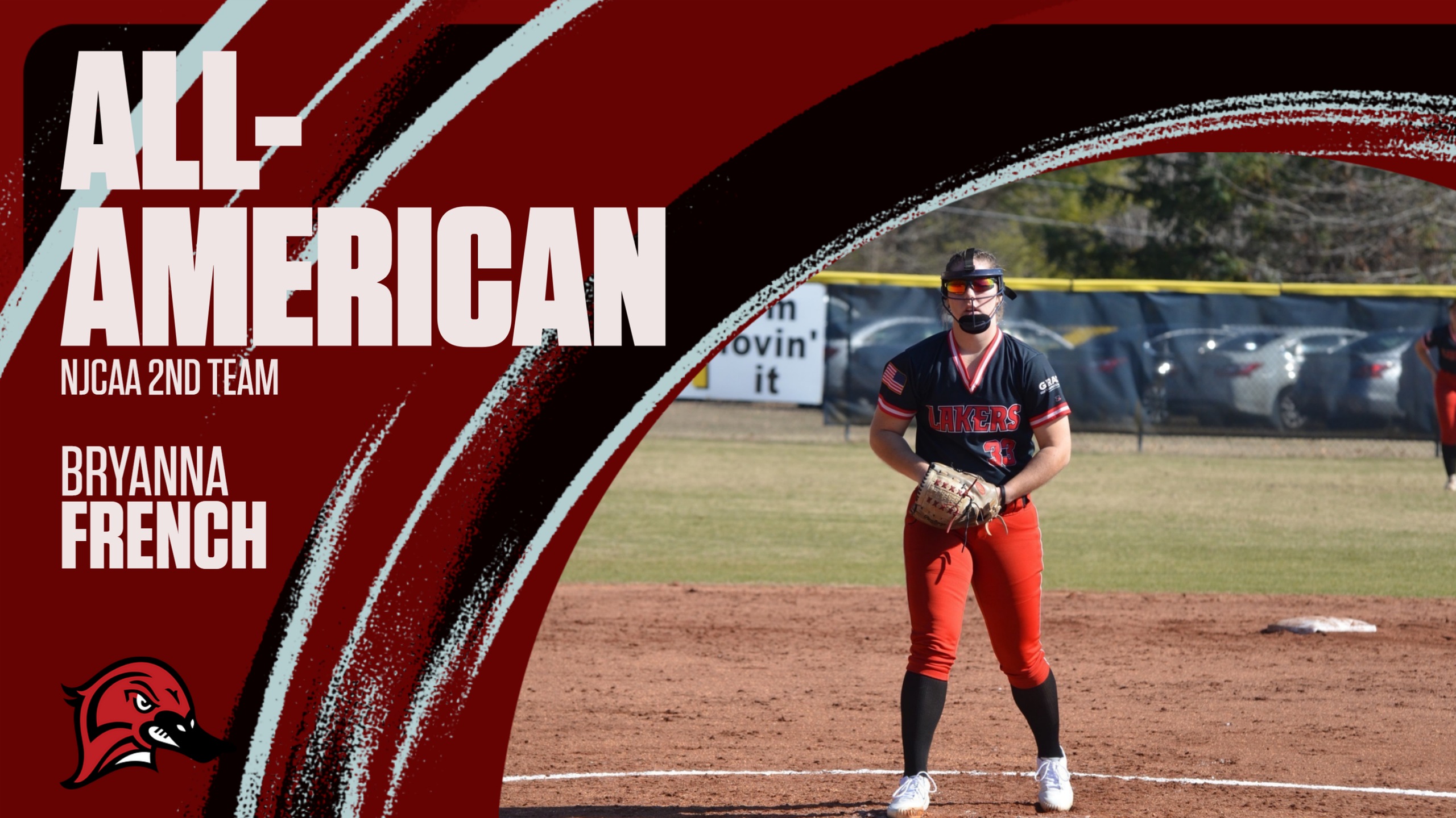 NJCAA D1 2nd-Team All American for Softball Bryanna French