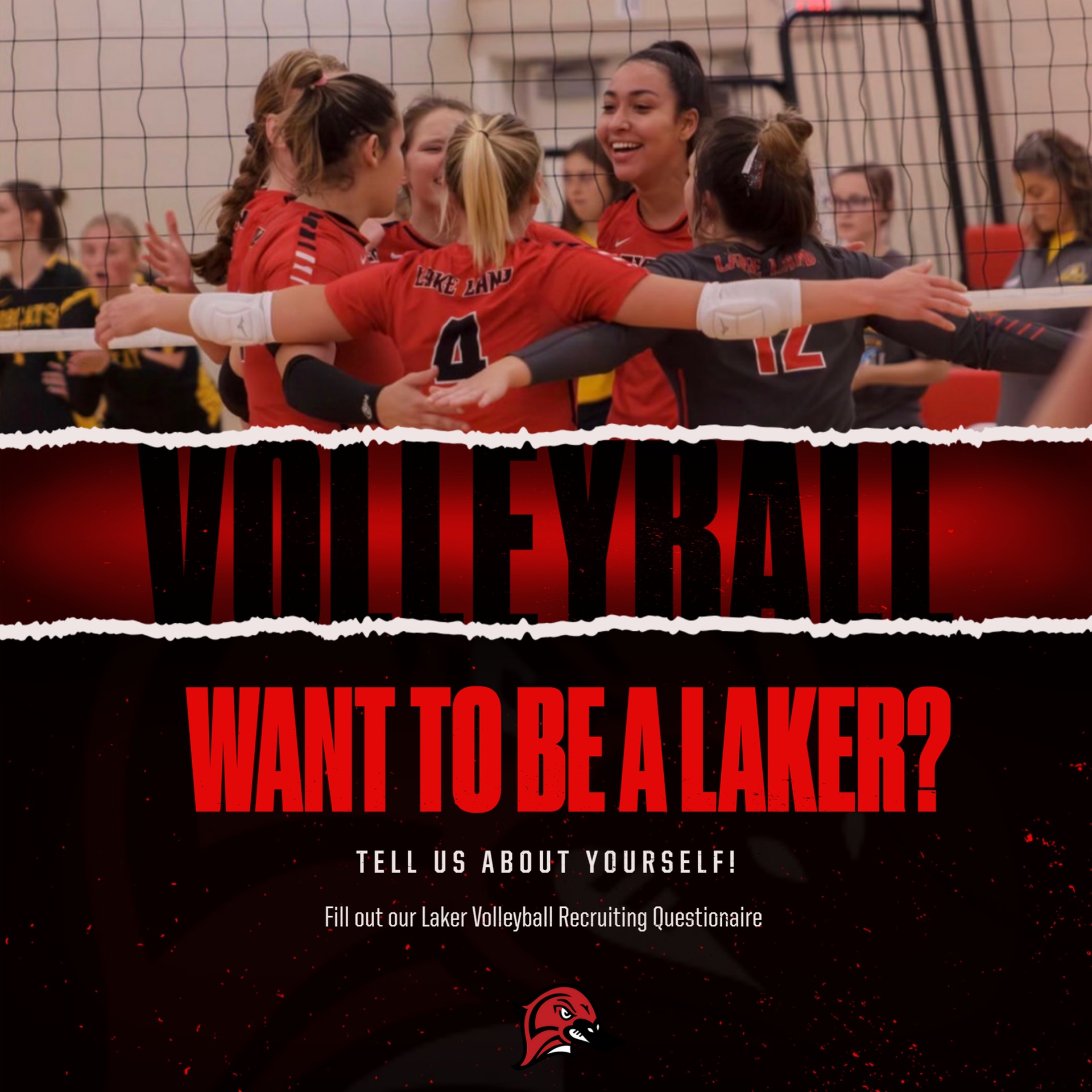 WANT TO BE A LAKER? WANT TO PLAY VOLLEYBALL- FILL OUT THE RECRUIT ME LINK