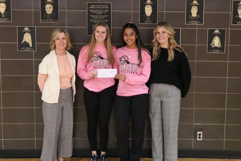 Laker Volleyball Donates proceeds from Two Home Games Gate to Sarah Bush Lincolns Cancer Center